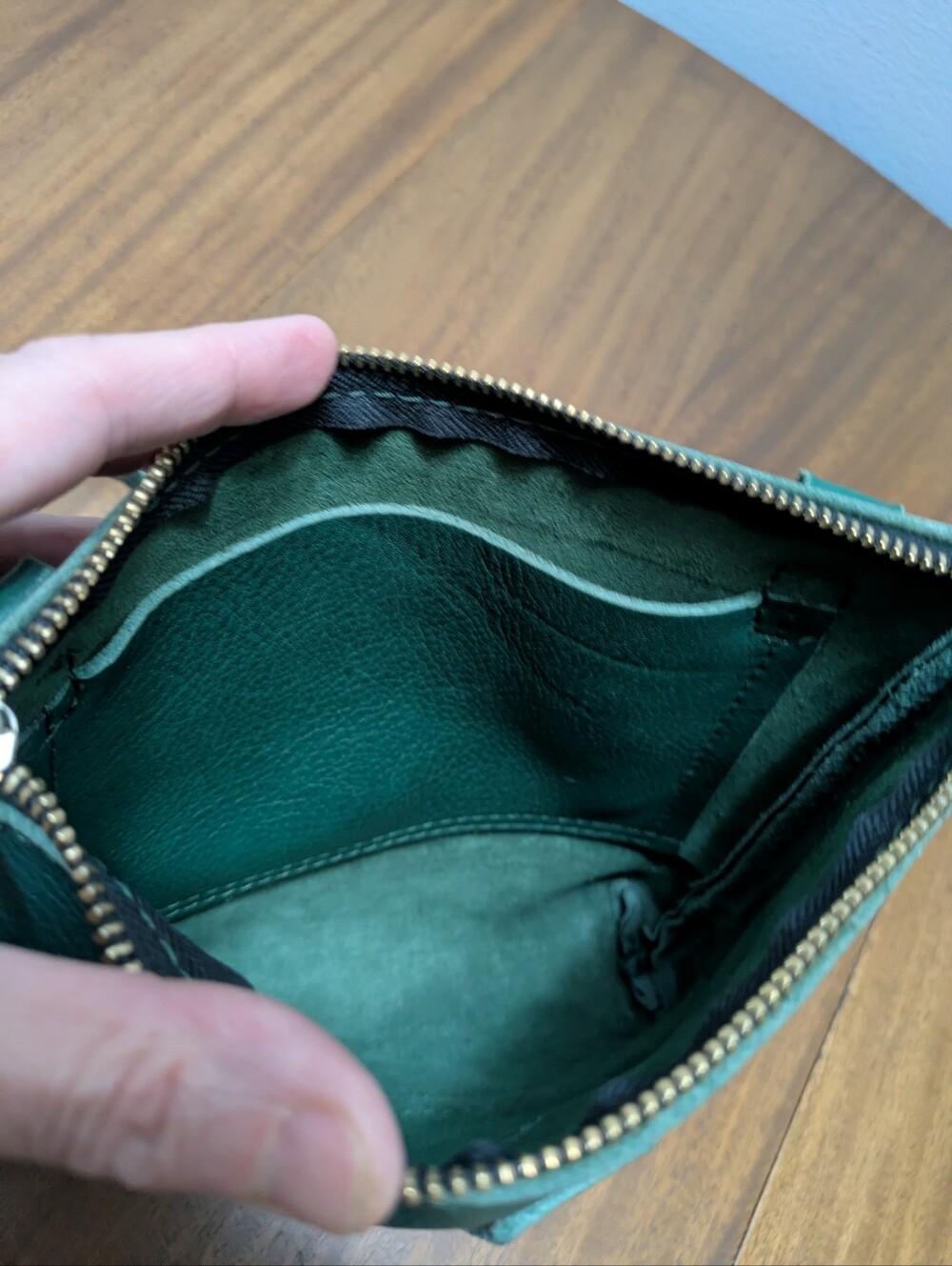 Portland Leather Goods Bag/Purse. Used Once. Soft Leather Very Clean Condition - Picture 8 of 8